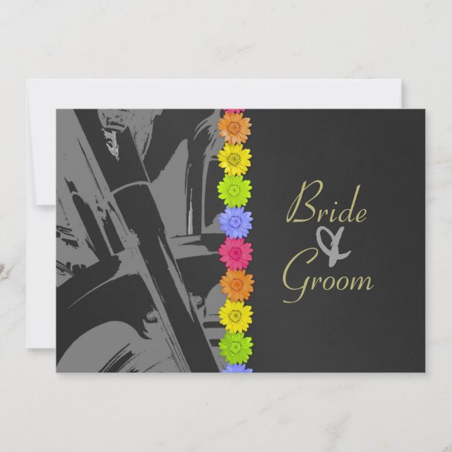 Custom Motorcycle Invitation for Amy (Front)