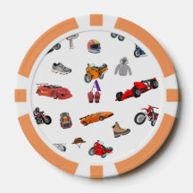 Custom Motorsports & Racing Pattern Ping Pong Padd