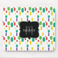 Custom Mouse Pad Colourful Pharmacist Pills Dots