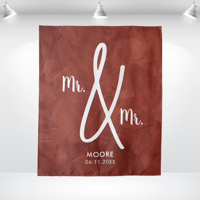 Custom Mr and Mr Boho Backdrop Gay Wedding Tapestry (Custom Mr and Mr Boho Backdrop Gay Wedding
)