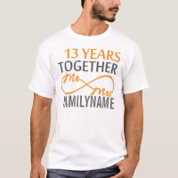 Custom Mr and Mrs 13th Anniversary