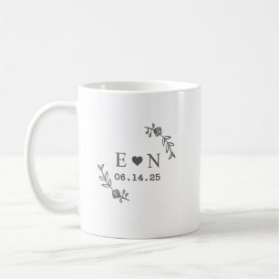 Custom Mr & Mrs Coffee Mug, Personalized Engagemen Mug