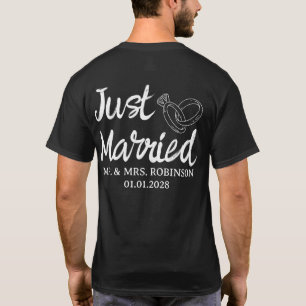 Custom Mr. & Mrs. Couple Shirts, Newlyweds Gift T-Shirt