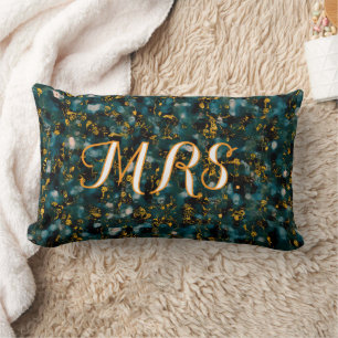 Custom Mrs. Midnight Sky Celestial Abstract Lumbar Pillow