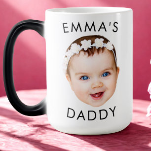 Custom Mug, Baby Mug, Dad Birthday Gift, Face Magic Mug