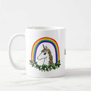 Custom Mug Rainbow Unicorn Personalized Unicorn