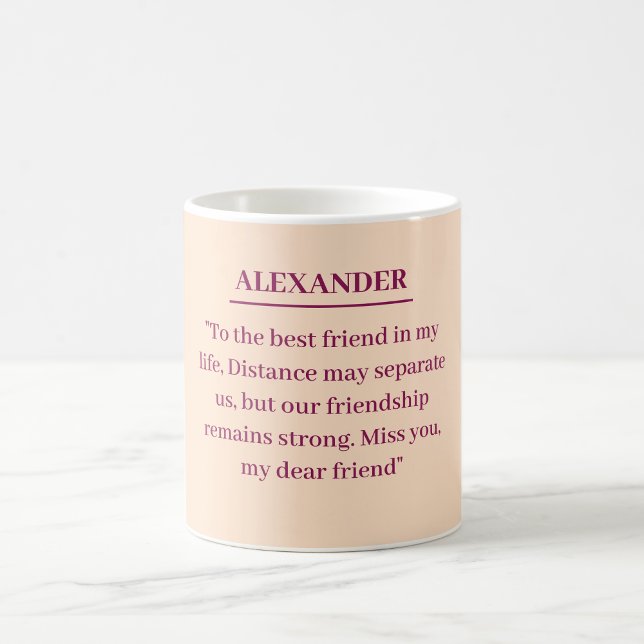 custom mug with your letter to your friend (Creator Uploaded)