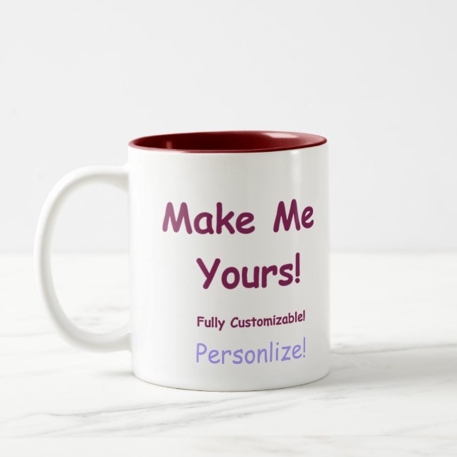 Custom Mugs In a Variety of styles sizes and (Left)