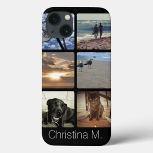 Custom Multi Photo Mosaic Picture Collage iPhone 13 Case