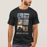 Custom Multi Photo Mosaic Picture Collage T-Shirt