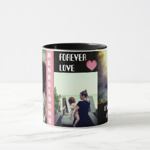 Custom multi picture and personalized text mug