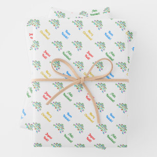 Custom Multilingual Merry Christmas Wrapping Paper