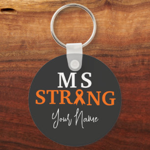Custom Multiple sclerosis awareness  MS strong Keychain