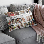 Custom Mummy 18 Photo Collage Lumbar Pillow<br><div class="desc">Discover our photo-centric scatter cushion, an ideal gift for birthdays, christmas or Mother's Day, these pillows allows you to feature 18 photos as a sentimental keepsake. Emblazoned with a cheerful 'we love you so much!' template text, you have the flexibility to change or delete the message to suit any occasion....</div>