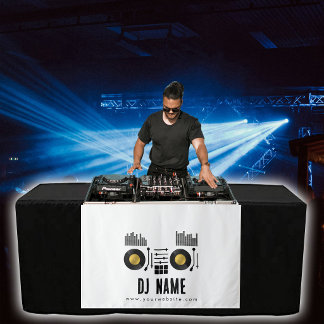 Custom Music DJ Turntable Table Runner Banner Tapestry