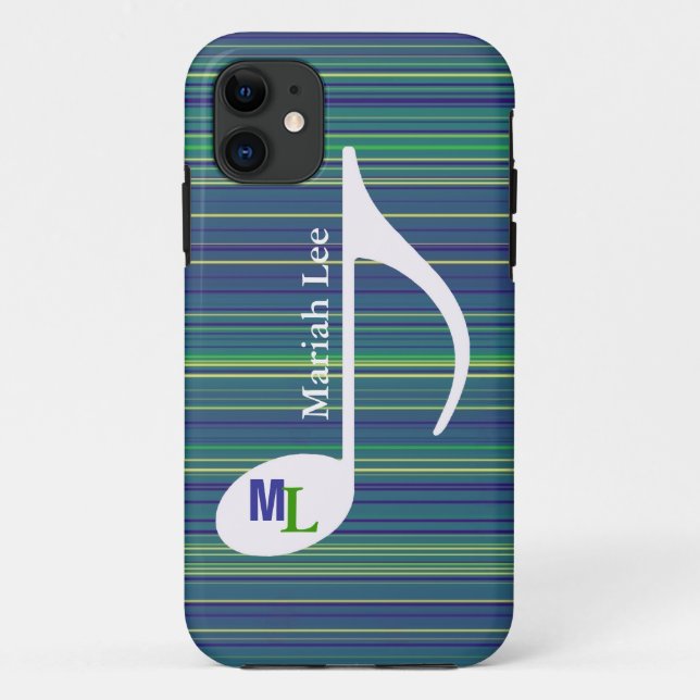 custom music note / stripes Case-Mate iPhone case (Back)