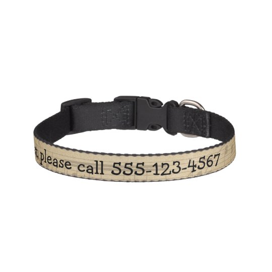 Custom Music Notes Pet Collar