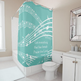 Custom Music Notes Teal