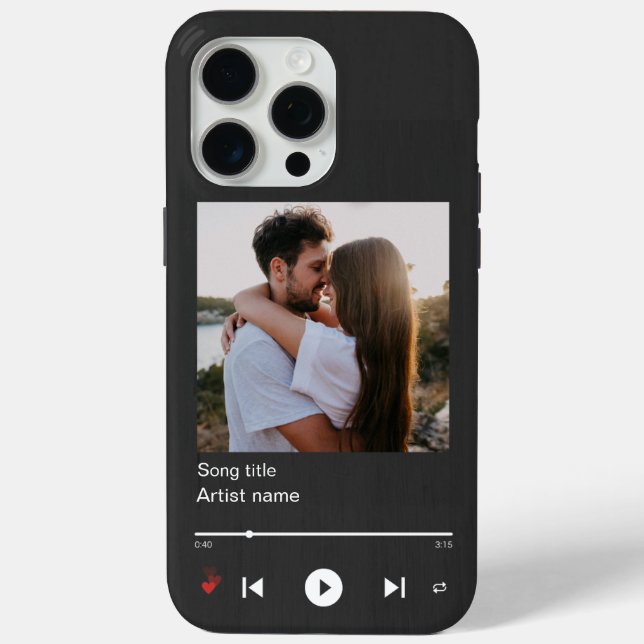 Custom Music Plaque Phone Case Album Cover (Back)