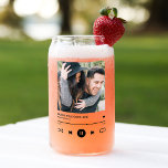 Custom Music Song Album Can Glass<br><div class="desc">Creating a personalized bber can glass is the perfect way to show your significant other just how much music means to your relationship. Whether it’s the songs that were playing when you first met, the music you both like to listen to together, or the songs that will forever remind you...</div>