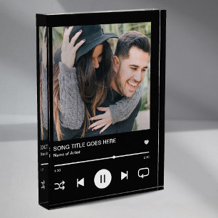 Custom Music Song Album Photo Couple Block
