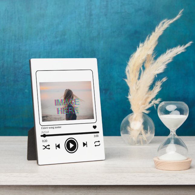 Custom Music Song Plaque (Side)