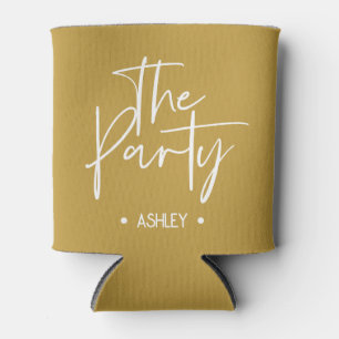 Custom Mustard “The Party” Can Cooler – Bacheloret