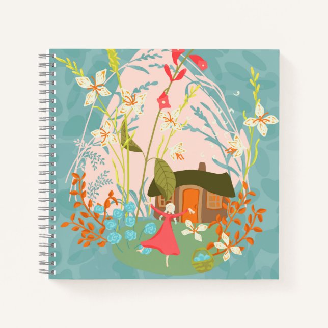 Custom My Happy Place Notebook (Front)