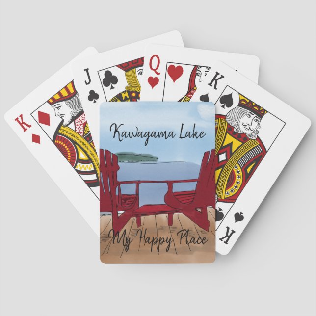 Custom My Happy Place Playing Cards (Back)