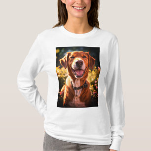 Custom My Heart Belongs To Dog Lover Pet Photo T-Shirt