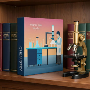 Custom "My Lab Works" Science & Laboratory  Binder