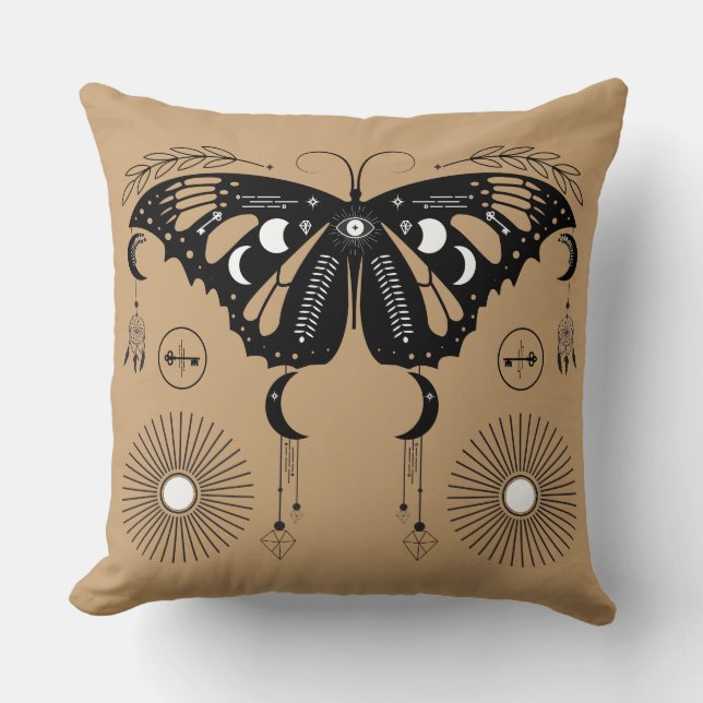 Custom Mystical Butterfly Pillow (Front)