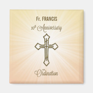 Custom Name, 10th Anniversary of Ordination Magnet