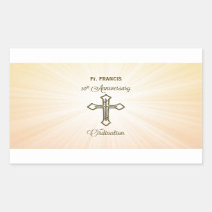 Custom Name, 10th Anniversary of Ordination Sticker