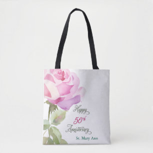 Custom Name 50th Anniversary Catholic Jubilee Nun Tote Bag