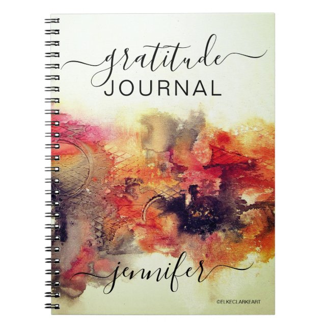 Custom Name Abstract Gratitude Journal (Front)