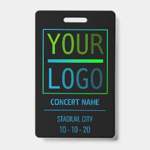 Custom name acess all access pass concert badge