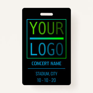 Custom name acess all access pass concert badge