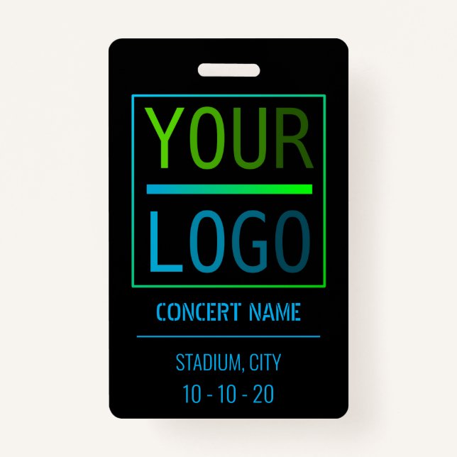 Custom name acess all access pass concert badge (Front)