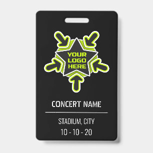 Custom name acess all access pass concert badge