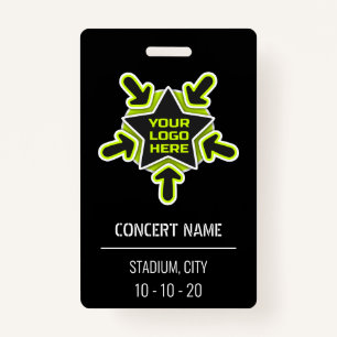 Custom name acess all access pass concert badge