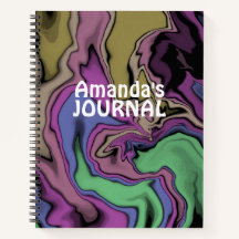 Custom Name Acrylic Pouring Journal 