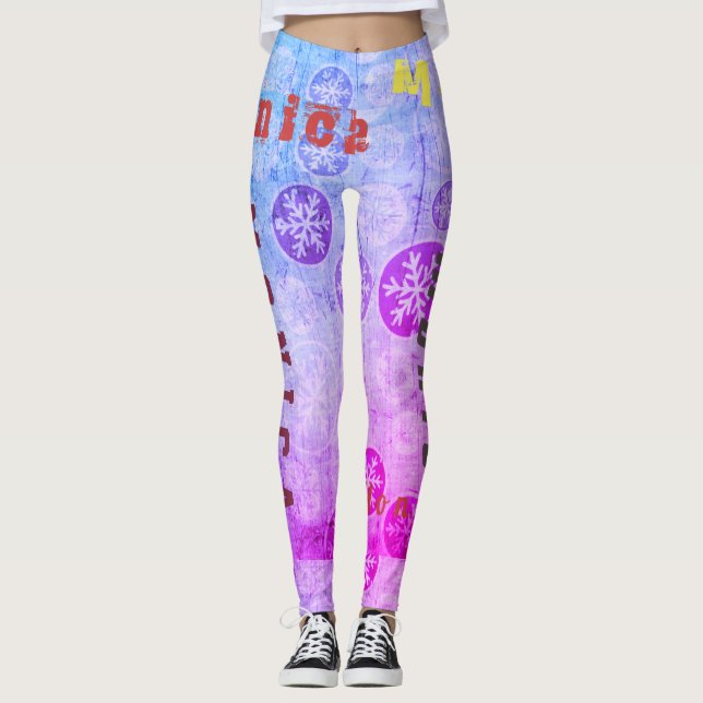 Custom Name Activewear Leggings (Front)