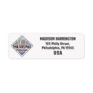 Custom Name & Address Philadelphia Pennsylvania