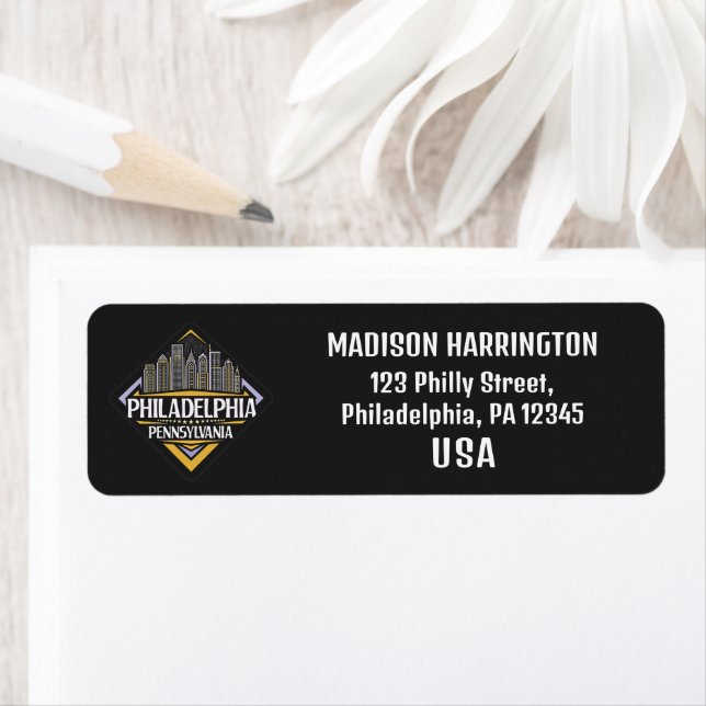 Custom Name & Address Philadelphia Pennsylvania (Insitu)