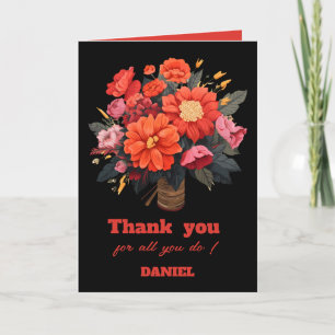 Custom Name Administrative Professional's Day 2025 Thank You Card