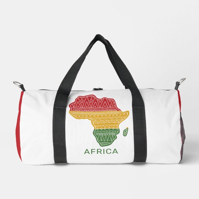 Custom Name Africa Duffle Bag (Front)