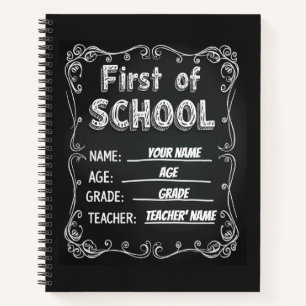 Custom Name Age Grade Template Notebook