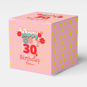 Custom Name & Age, Happy Birthday Favor Box