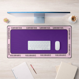 Custom name all around personalized desk mat